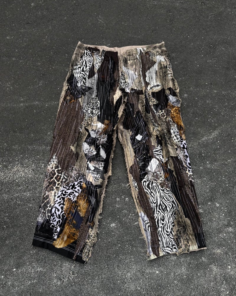 Image of MASSTAK - 196 Ptchwrk Wild Acid V.4 Jeans