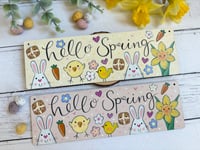 Image 1 of Hello Spring Medium Plaque 