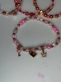Image 6 of Pink and Gold Pink Parade Tumbler Bracelet Stack