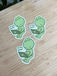 Image 3 of On my puter smiski sticker!