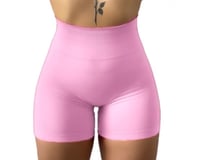 Image of IMTL Women's Solid Seamless Shorts Pink