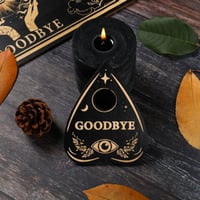 Image 2 of Wooden Divination Pendulum Board Engraved Magic Board Ouija Board Metaphysical Message Witch's Pendu