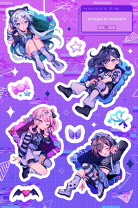 ✧  [PREORDER] Nightcord Inandesu Sticker Sheet ✧