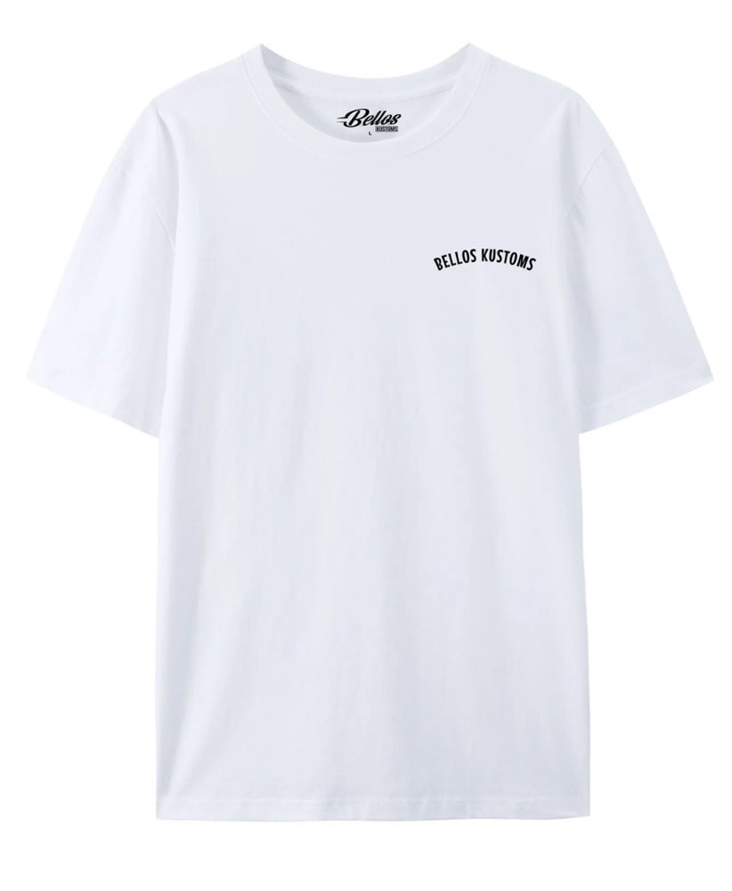 Lead Sled T-Shirt (White) | BELLO'S KUSTOMS