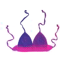 Purple Pink Ombré Crochet Top