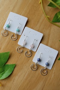 Image 1 of Silver Moon Earrings (3 pairs available)