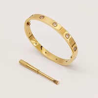 Image 1 of Love Gold Bracelet Screwdriver with 10 stones