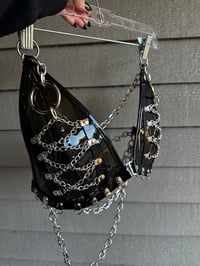 Image 1 of Ooak S/M Transparent Vinyl Bralette (ready to ship)