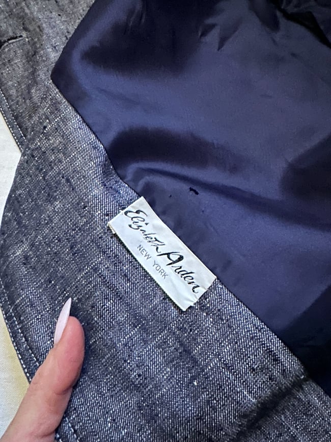 early 1970s denim maxi trench coat double breasted overcoat 