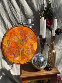 Image 1 of growing, gently | embroidered hoop