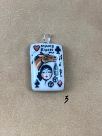 Image 6 of Mans Ruin pendants - gold and platinum lustre options 