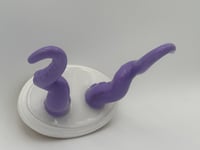 Image 2 of Double Lilac Tentacles on White Oval Base