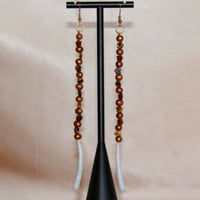 Image 2 of Brown Pearl Dentalium drops