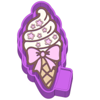 Bow Ice Cream Freshie Mold