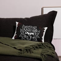 Image 5 of Skull rose Premium Pillow