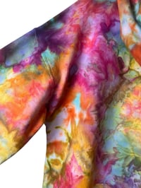 Image 12 of L Unisex Comfort Wash Hoodie in Bright Bloom Ice Dye