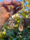 Image of Ginkgo Dendritic/Scenic Agate Zircon Mismatch'Asymmetrical Long Dangle Statement Earrings