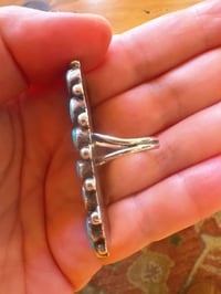 Image 3 of Vintage large snake eye turquoise ring 
