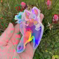 Image of Rouge the Bat Rainbow Reflective Stickers