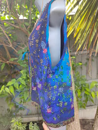 Image 5 of Mykonos sari jewel oversized waistcoat / top 10-18 blue