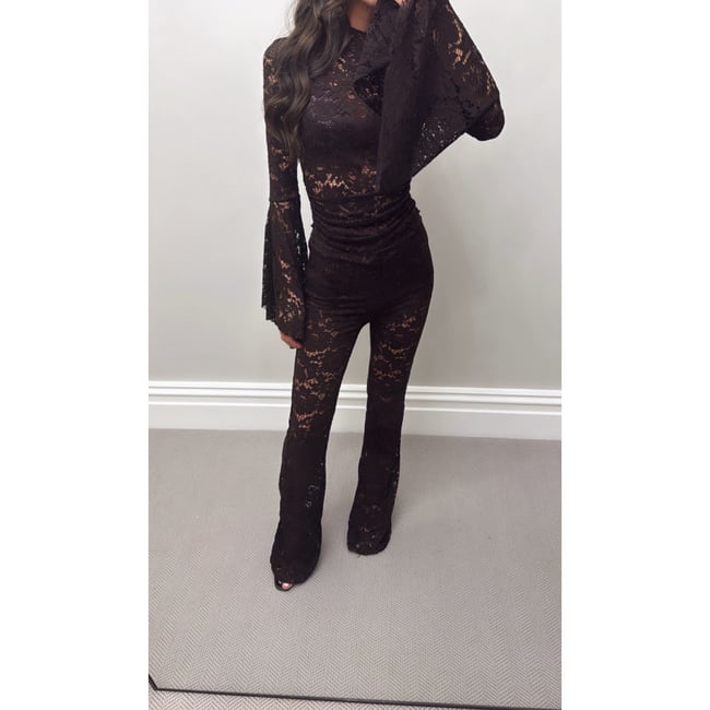 Brown Lace Co Ord 