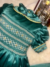 Image 1 of Girls hand smocked Harrods pyjamas 