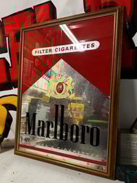 Image 1 of Distressed Marlboro Mirror