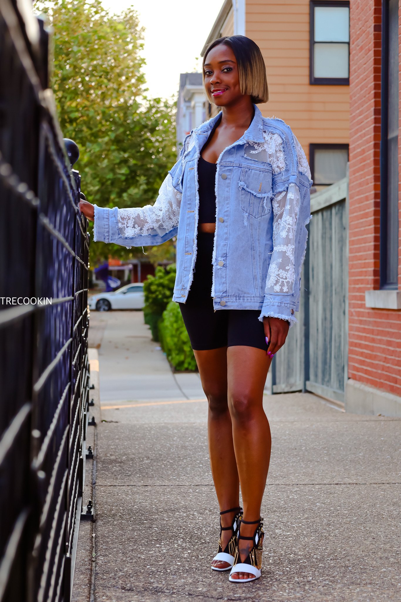 Image of Lace Denim Jacket