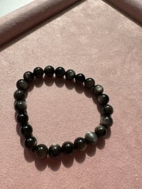 Image 6 of Silver Obsidian 银曜石手链