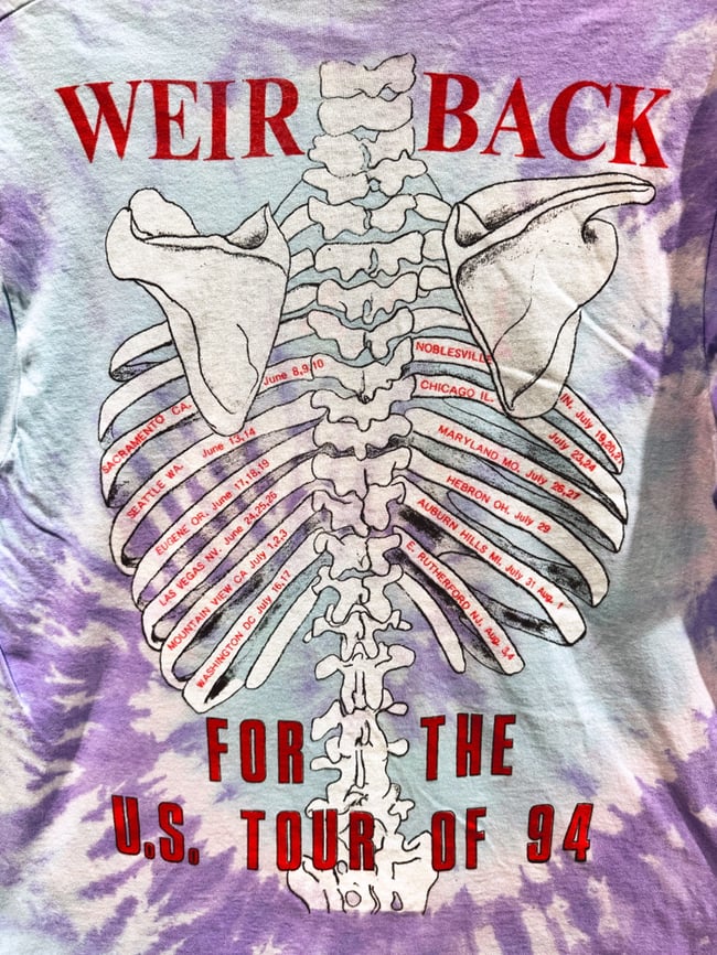 Grateful Dead 1994 Tour ‘Weir Back’ Lot T-Shirt - Fits L