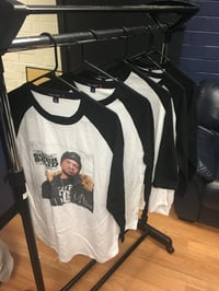 Black/White Super Solid Album Cover Baseball Tee