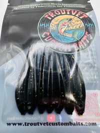 Black Gold Flake Minnow 7 pcs