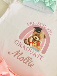 Image 2 of graduation t shirt pink 