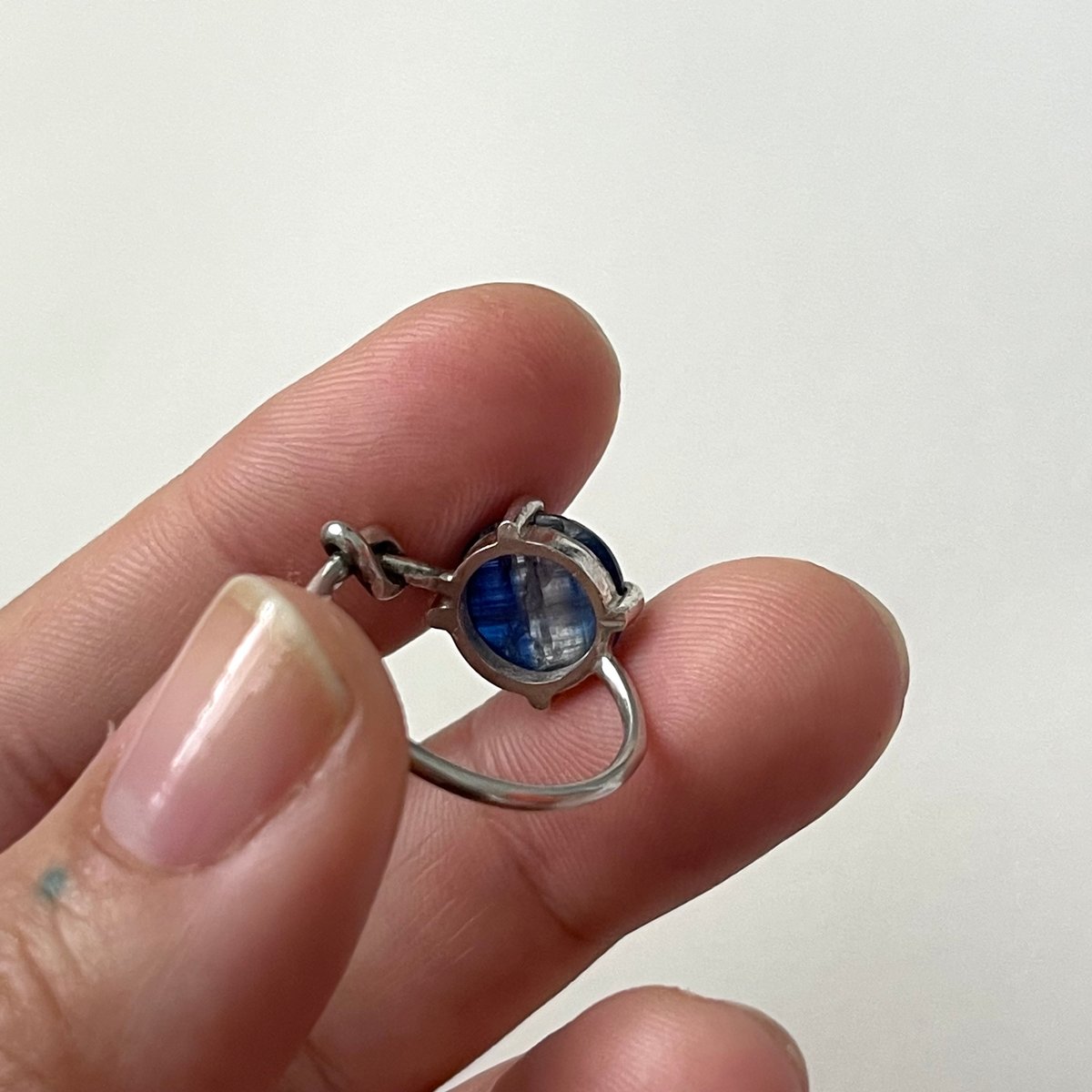 Image of blue knot ring