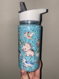 Image 2 of Dino acrylic snowglobe drink bottle 