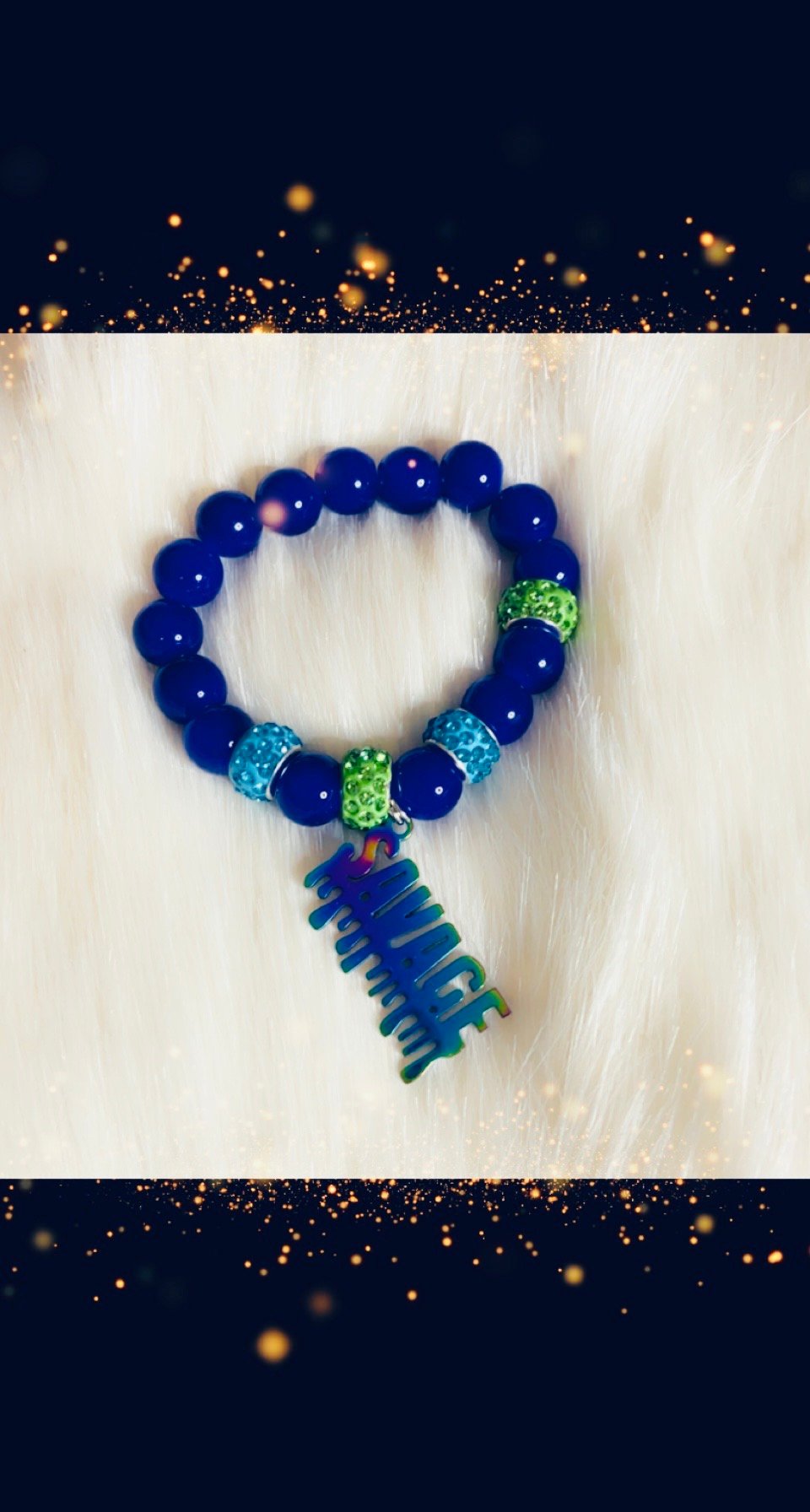 Image of Drippin Savage beaded bracelet 