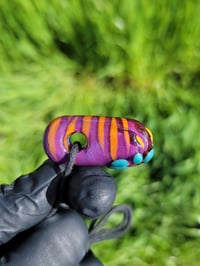 Image 3 of Plum Sunset Paw Bean Pendant
