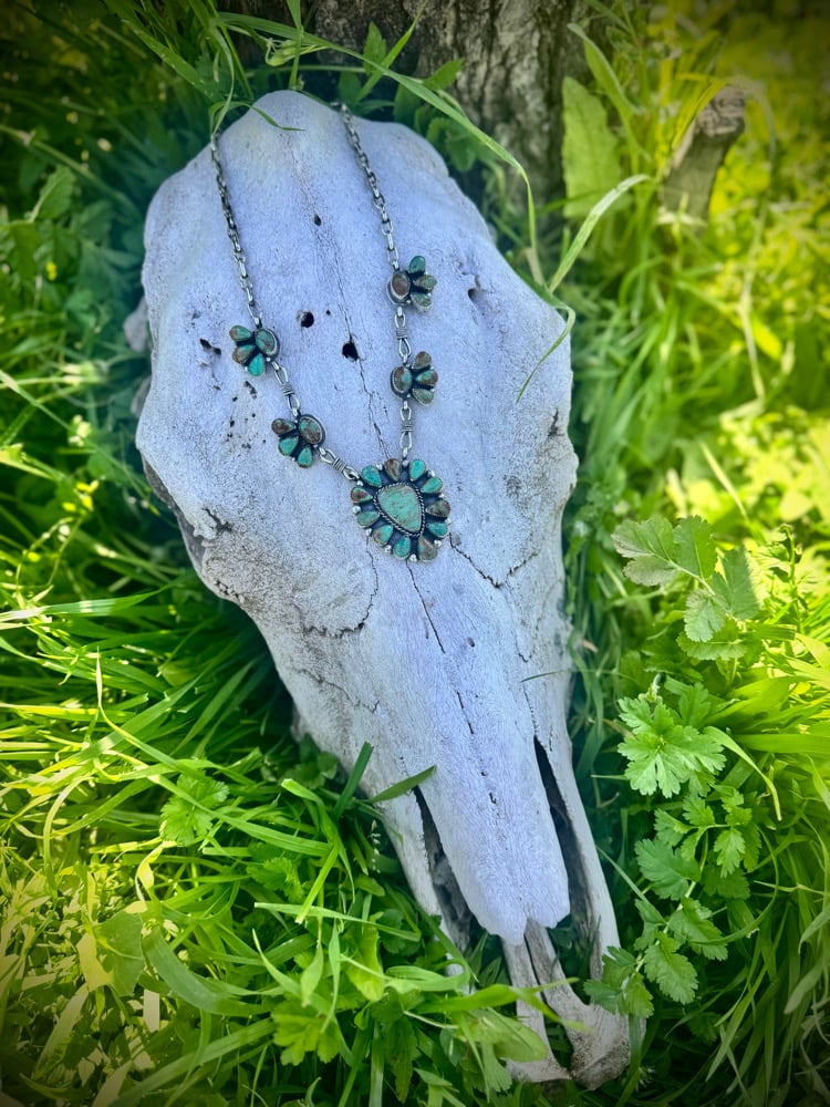 Image of Baja Cluster Necklace & Earring set