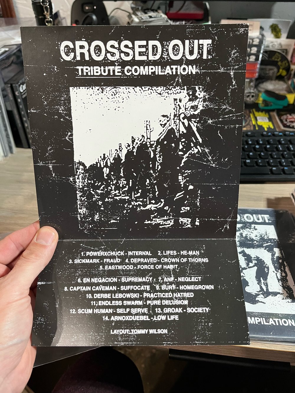 Crossed Out "Tribute Compilation" 7" (German Import) Blue /50