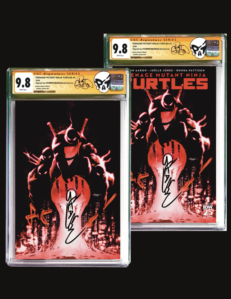 Image of Set CGC SIGNATURE SERIES TMNT #1 Gleason Variant Virgin and Trade dress