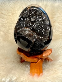 Image 11 of Septarian Egg With Calcite #2420