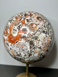 Image 14 of Large Money Agate Sphere Statement Piece #2853