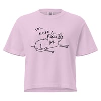 Image 2 of Women’s heavyweight boxy tee LOL nope