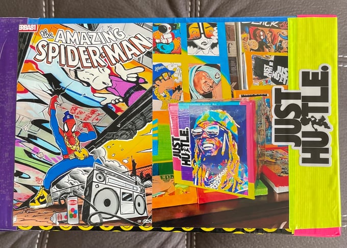 Image of Hip Hop Collage Art Box 2 Bid 300.00