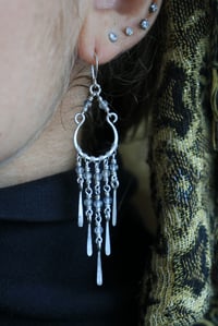 Image 2 of Labradorite Sterling Silver Chandelier Earrings