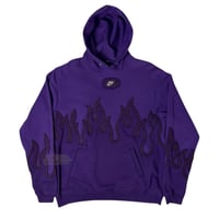 Image 3 of (M-L) Nike Hoodie Purple Flame "Letor" 620