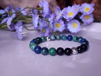 Image 3 of Azurite/Shungite /Black Tourmaline Gemstone Bracelet