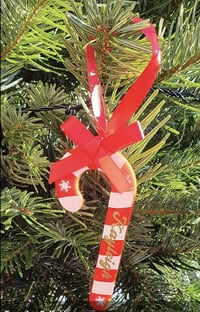 Image 1 of Small all in one bow and hanging loop