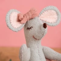 Image 1 of Little Mouse the Ballet Dancer Felt Craft Mini Kit