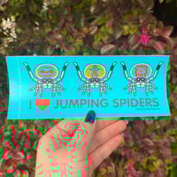 Image 1 of I Love Jumping Spiders BUMPER Sticker